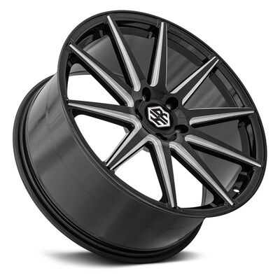 Custom Rims 20 Black 20 22 Staggered custom wheels black milling rims